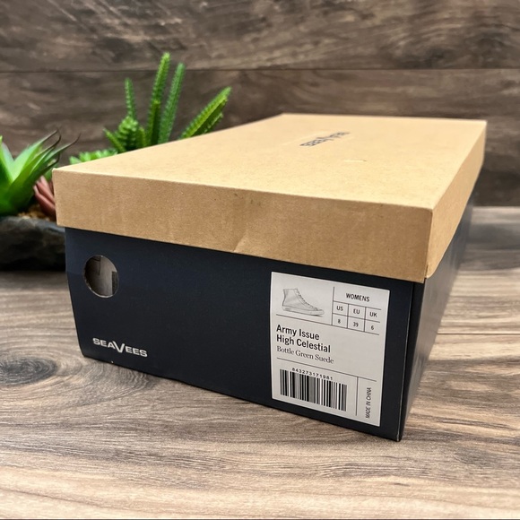 NIB SeaVees Army Issue High Celestial High Top Sneaker Bottle Green Suede 8 39 - Picture 11 of 12